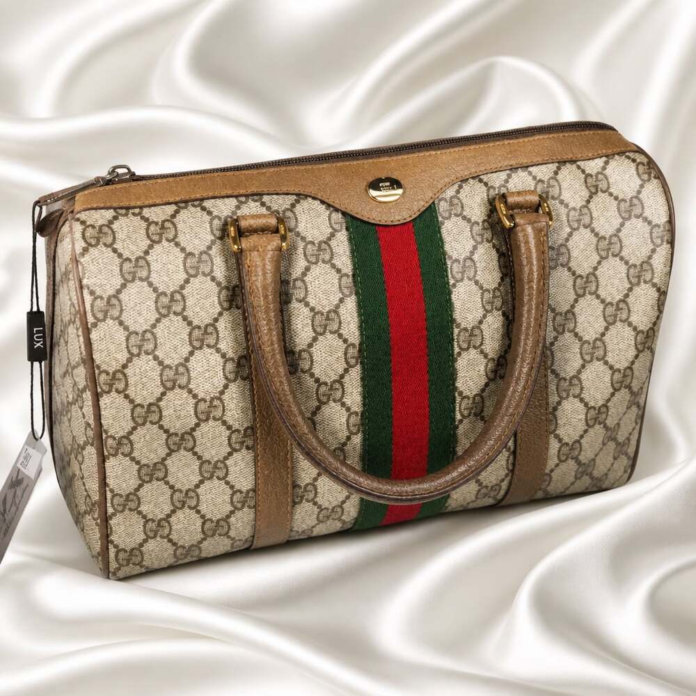 Vintage Gucci GG Supreme Web Boston Bag
